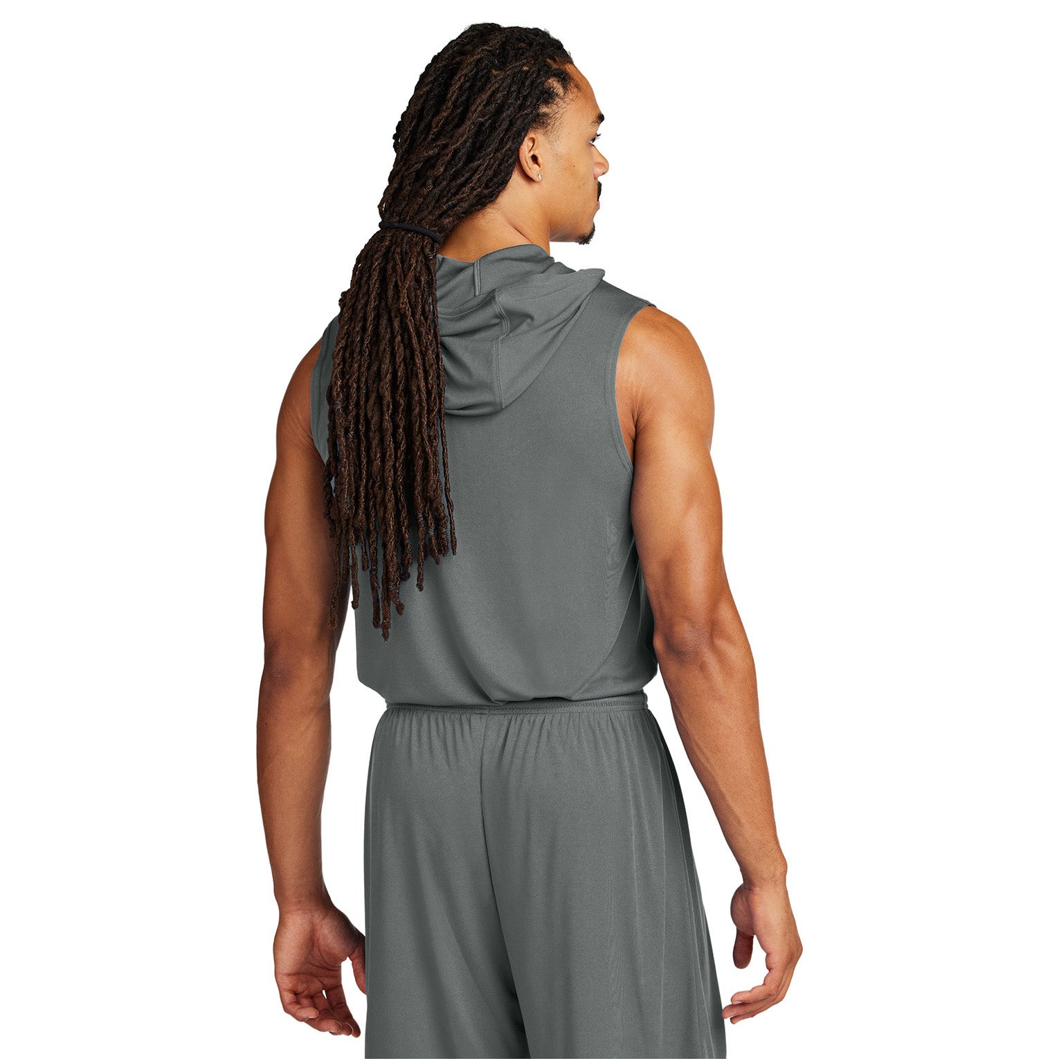 K Shield Warrior Sleeveless Hoodie - Iron Grey