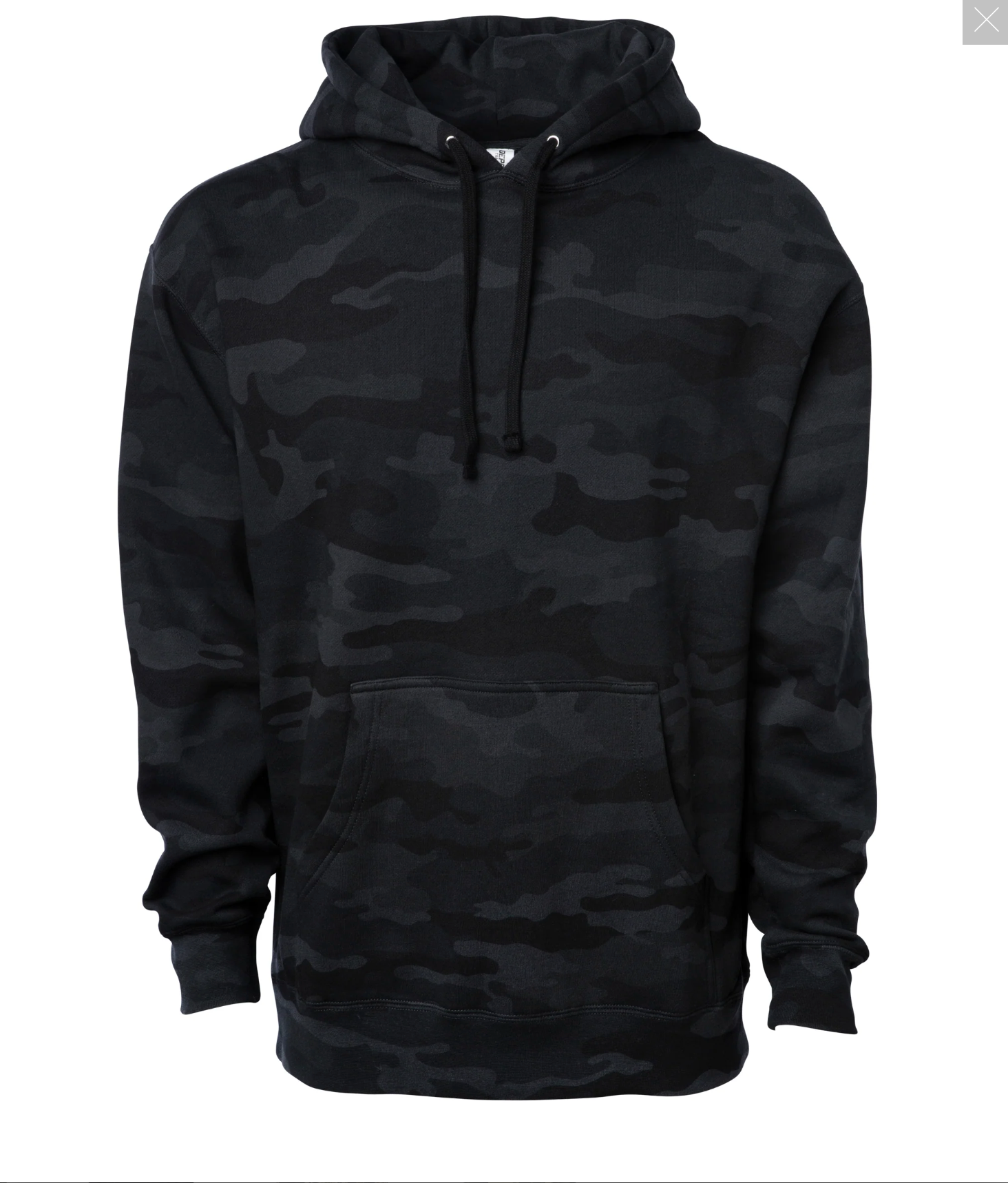 Camo Soldier Heavyweight Hoodie - Onxy Black