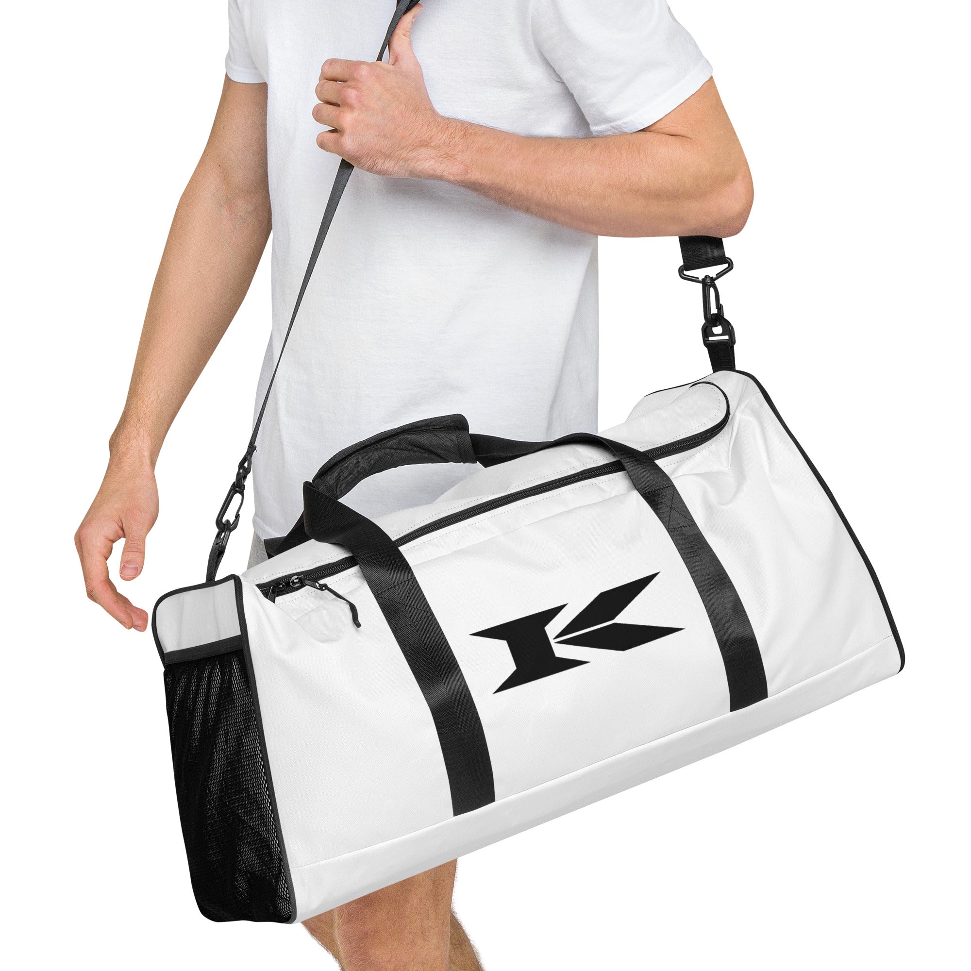 K Shield Worldwide Duffle Bag - Infinite White
