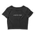 KI Classic Crop Tee - Carbon Black / White