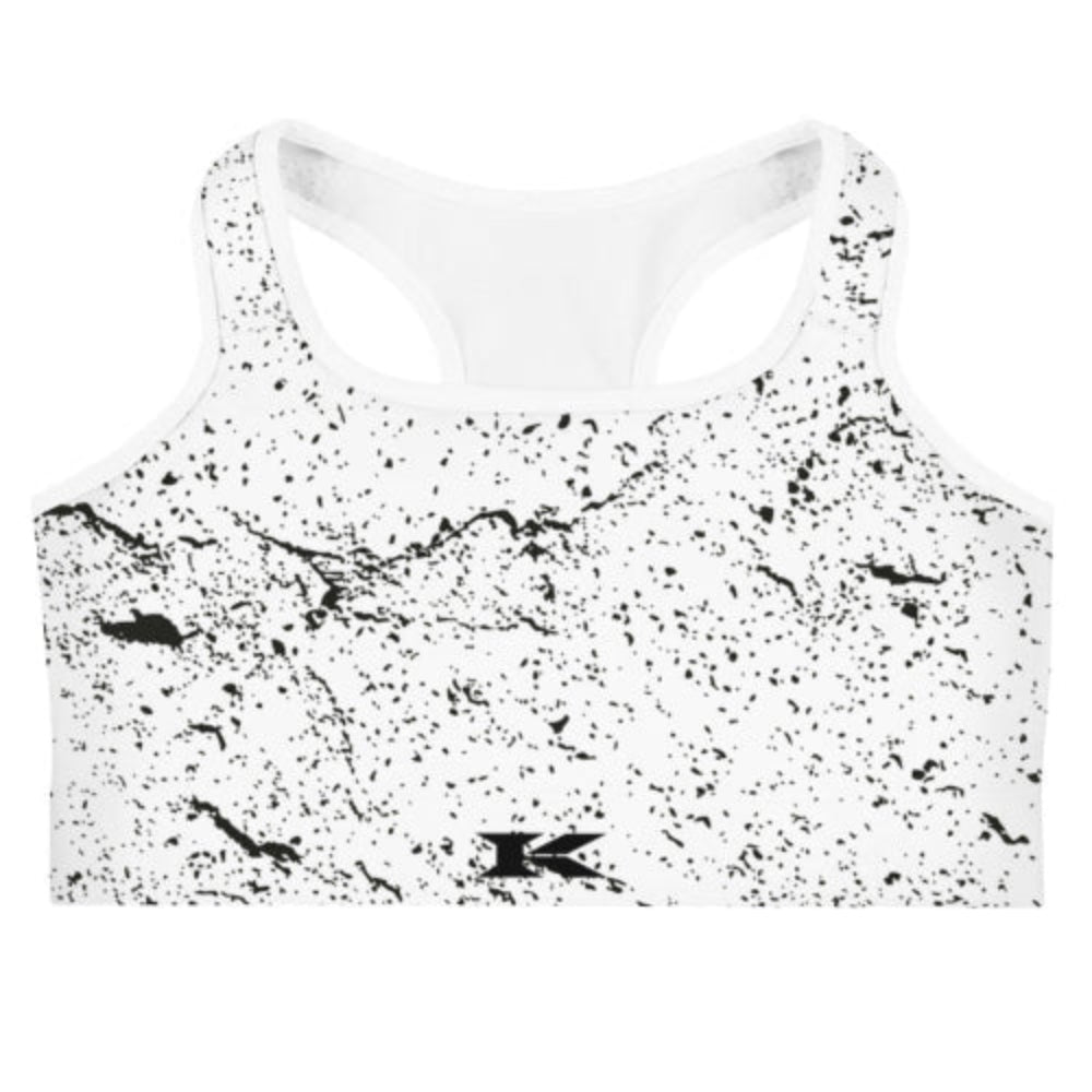Marble Slate Aura Sports Bra